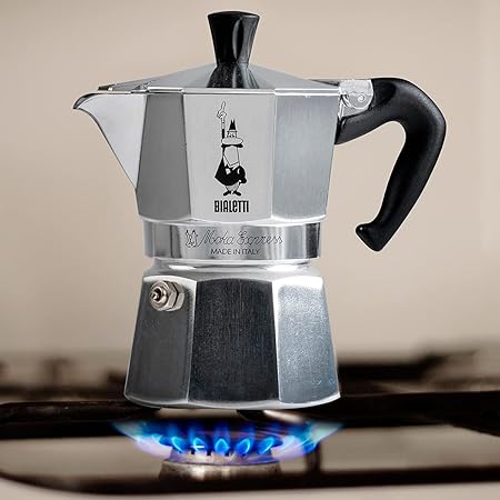 Bialetti Moka Express Caffettiera in Alluminio Silver