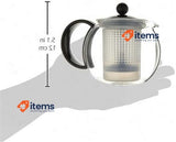 Bodum Assam Tea Press Pot 0.5 L, 17 Oz,Colour Black With Lid Assam Assam