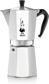 Bialetti Moka Express Aluminium Stovetop Coffee Maker (12 Cup) Silver