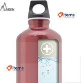 Laken Futura Water Bottle with Narrow Mouth, Lightweight Aluminum BPA, 1 L Red