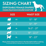 Simple Solution Disposable Dog Diapers for Female Dogs XXL