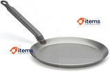 de Buyer Crepe Pan Carbon Plus Induction Searing, Browning, Grilling 20cm White