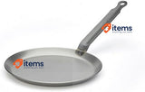 de Buyer Crepe Pan Carbon Plus Induction Searing, Browning, Grilling 20cm White