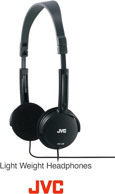 JVC HA-L50 W Lightweight Headphones - White