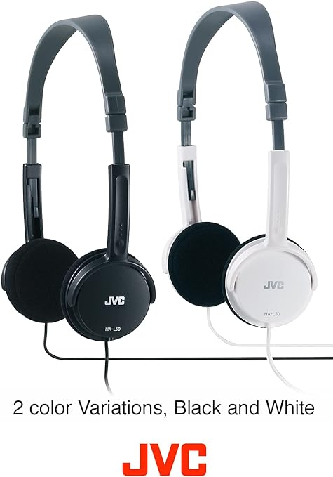 JVC HA-L50 W Lightweight Headphones - White