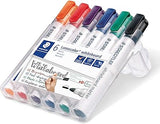 Staedtler 351WP6 Bullet Tip Whiteboard Marker, Pack of 6