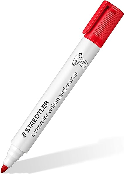 Staedtler 351WP6 Bullet Tip Whiteboard Marker, Pack of 6