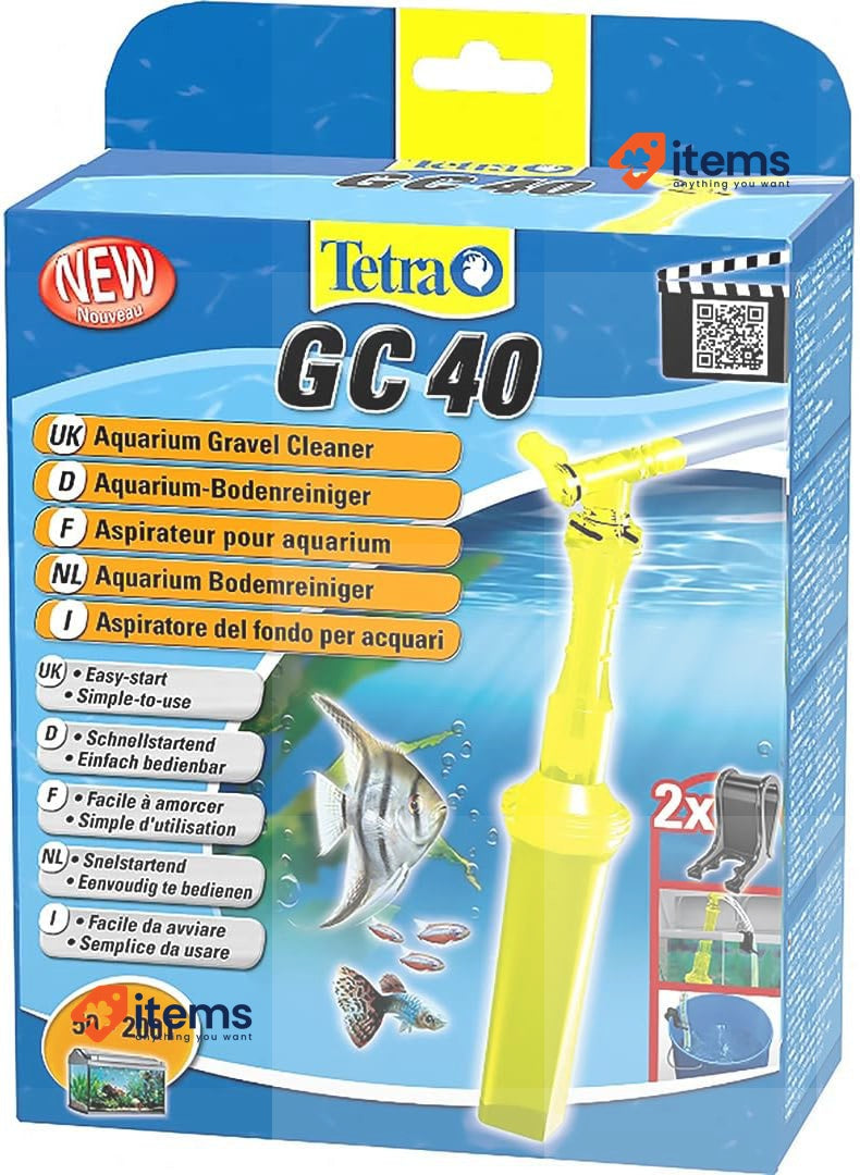 Tetra Gravel Cleaner GC40 Easy to Use with Automatic Starting Mechanism, Medium