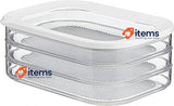 Mepal – Storage Container Deli Meat Modula 3-Layers 3 x 550 ml 	White