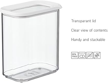 Mepal Transparent Food Storage Container 2000 ml White