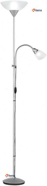 Reality Leuchten R4393 87 Floodlight with Reading Light 1 x E27 and 1 x E14