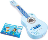 New Classic Toys NCT-0349 Wooden Guitar Toy for Toddlers, Blue