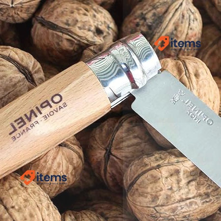Opinel No.10 Stainless Steel Folding Knife with Beechwood Handle Box Box of 6
