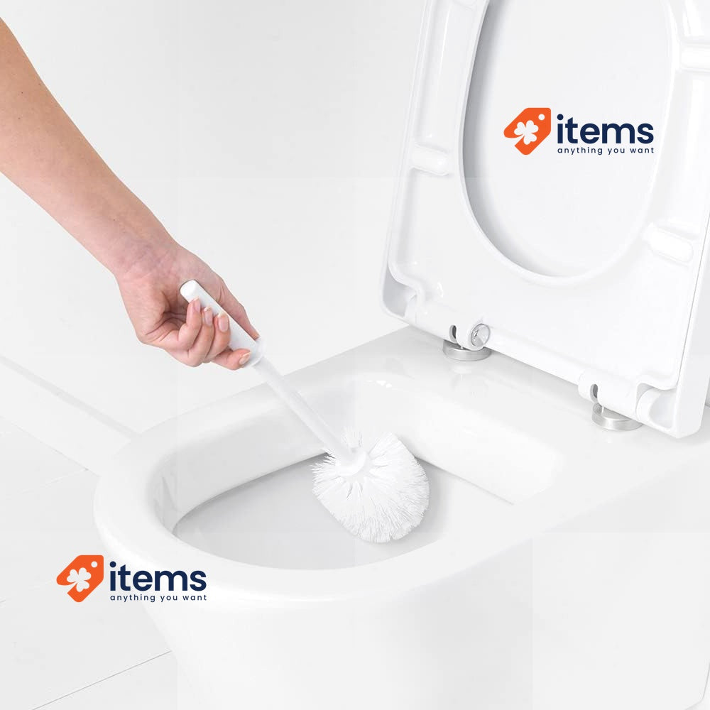 Brabantia Classic Replacement Brush for Toilet Brush Holder, Plastic, White 37.2
