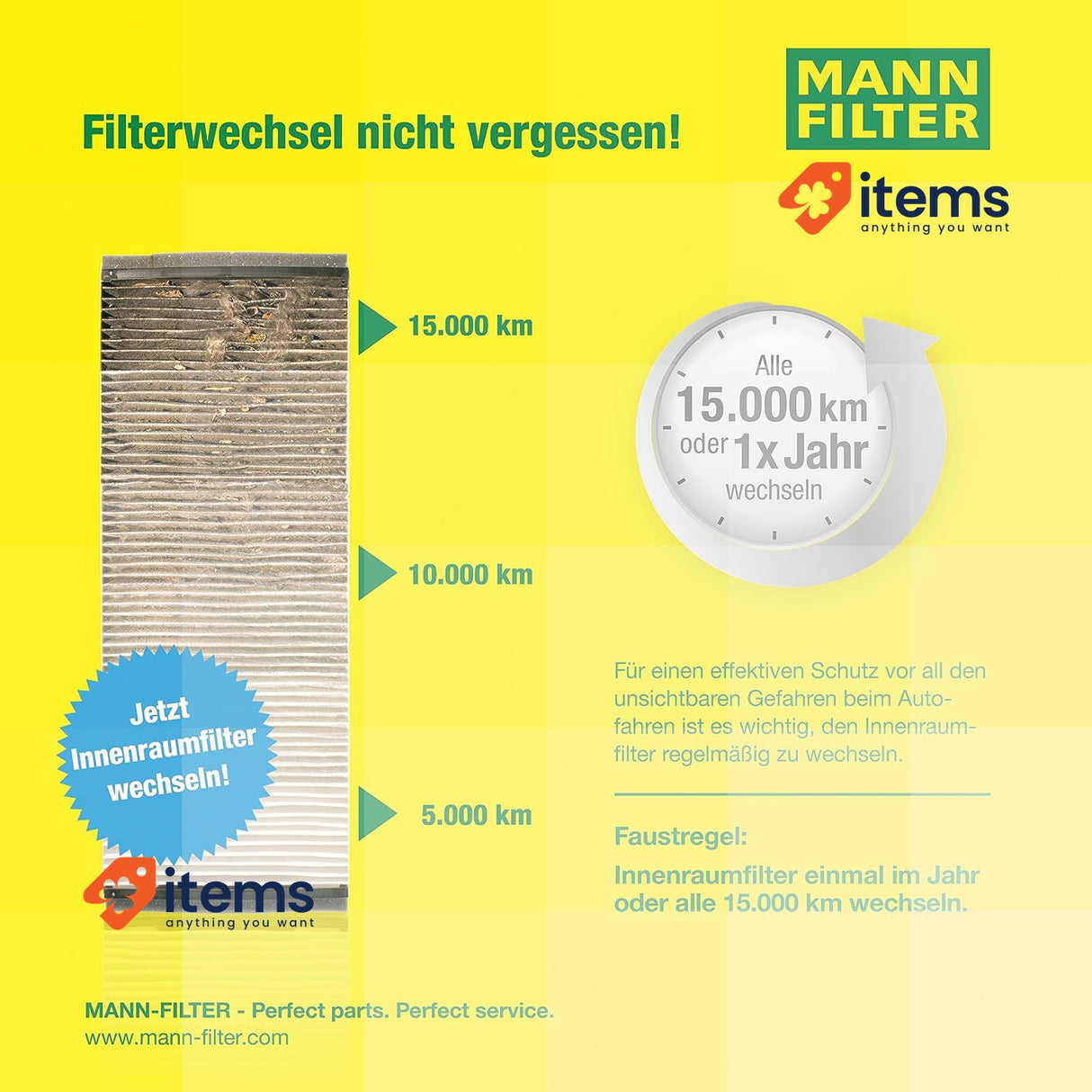 MANN-FILTER CUK 3337 Cabin Air Filter - CARS + TRANSPORTERS