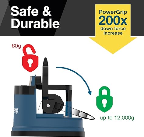 AnySharp Knife Sharpener, Hands-Free Safety Blue