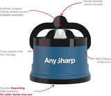 AnySharp Knife Sharpener, Hands-Free Safety Blue