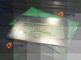 DMT D3E 3-Inch Dia-Sharp Credit Card Sized Extra-Fine Sharpener - Clear