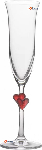 Stölzle Lausitz L Amour Frosted Champagne Glasses, Set of 2, 175 ml Elegant Cr