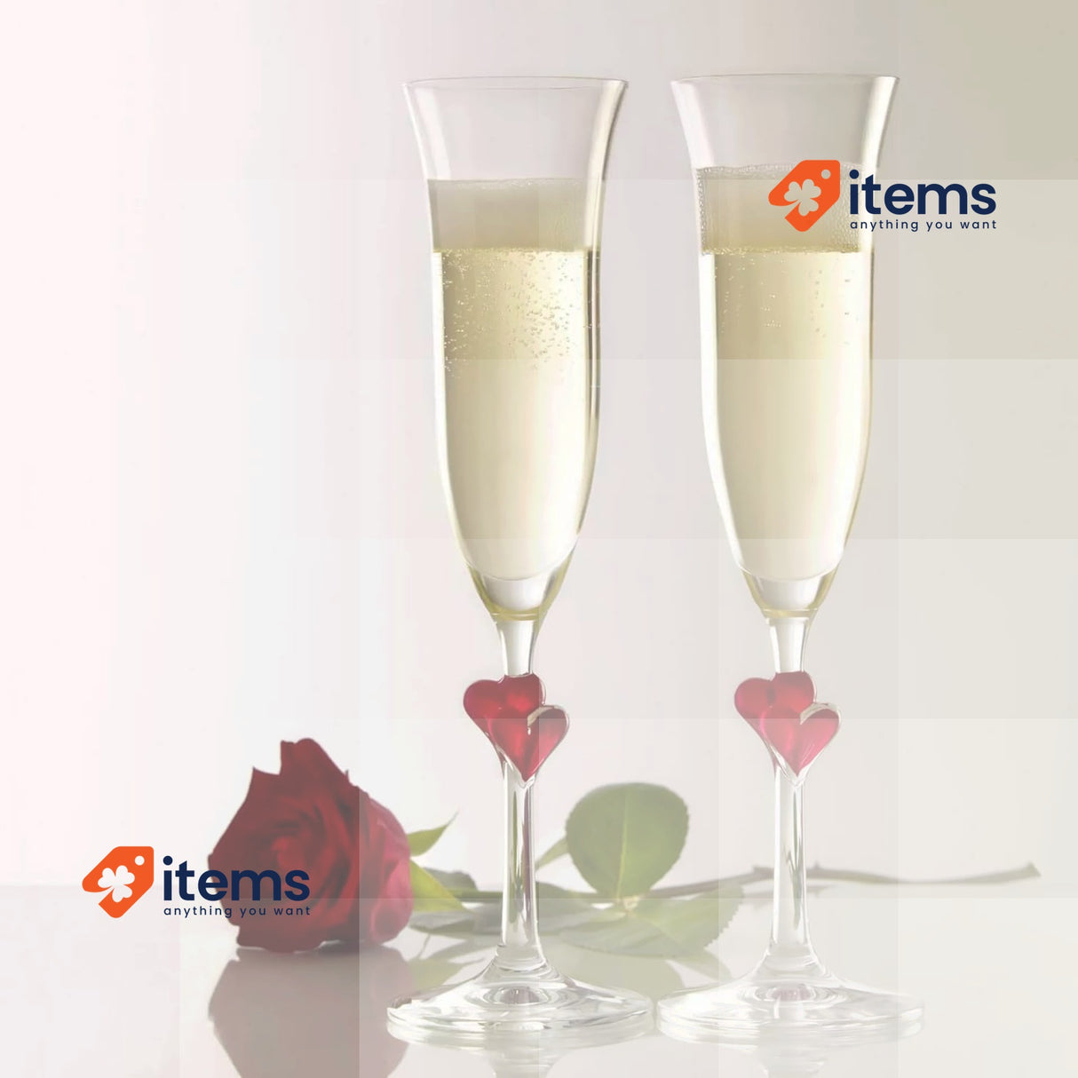 Stölzle Lausitz L Amour Frosted Champagne Glasses, Set of 2, 175 ml Elegant Cr