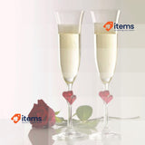 Stölzle Lausitz L Amour Frosted Champagne Glasses, Set of 2, 175 ml Elegant Cr