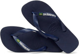 Havaianas Brasil Logo, Unisex Adult Sandals, Navy Blue, 43/44