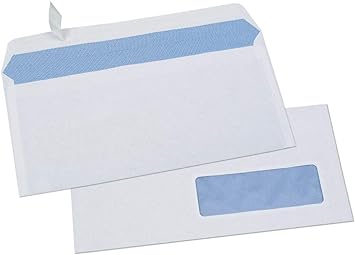 GPV 503 Envelopes DL 100 x 220 mm White with Window 35 x 100 mm