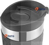 Bodum 11068-01 Vacuum Travel Mug, 0.35 L - Small, Black, S (Pack of 1)