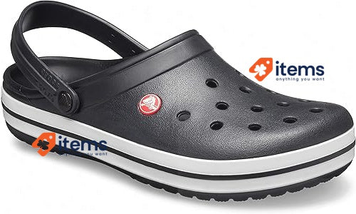 Crocs Men s Crocband Clogs Black Size UK 10 EU 43/44 Crocs Unisex 9 Men/ Women