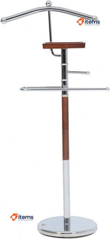 axentia Godiva Floor Standing Clothes Valet, High Gloss Standing Suit Hanger