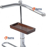 axentia Godiva Floor Standing Clothes Valet, High Gloss Standing Suit Hanger