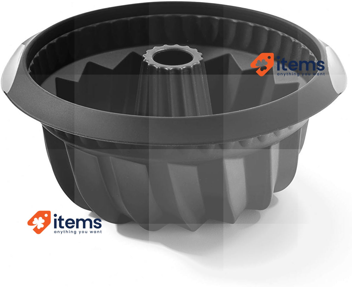 Lékué 2400 Ml Deep Savarin Cake Mold Black Mould 1211800N01M033