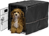 MidWest Homes for Pets Dog Crate Cover with Teflon Fabric Protector Black