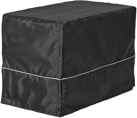 MidWest Homes for Pets Dog Crate Cover with Teflon Fabric Protector Black