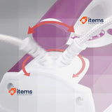 SEVERIN Steam Iron With Ceramic - Coated Sole And Non Stick Effect White/Purple