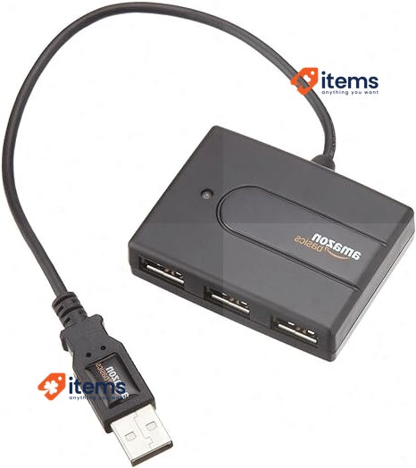 Amazon Basics 4-Port USB Bus-powered Black 2.0 Ultra Mini <p>Compatible with
