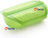 Lékué Coffret Steam Case With Tray 3 - 4 People 1400ml Green Color Steamers