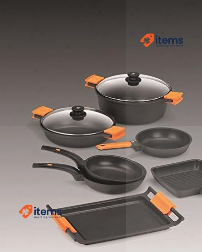 BRA Efficient Aluminium Frying Pan, 20 cm, Cast, Black