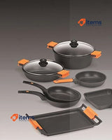 BRA Efficient Aluminium Frying Pan, 20 cm, Cast, Black