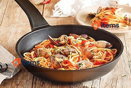 BRA Efficient Aluminium Frying Pan, 20 cm, Cast, Black