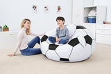 Bestway Up In & Over Beanless Ball Chair 114x112x66 cm, Football Black/White