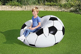 Bestway Up In & Over Beanless Ball Chair 114x112x66 cm, Football Black/White