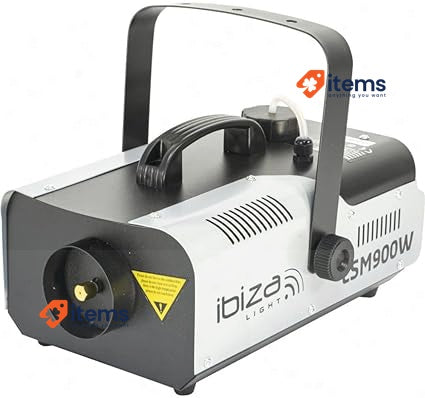 Ibiza LSM900W 900W Smoke Machine with Remote Control Black and Grey