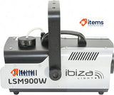 Ibiza LSM900W 900W Smoke Machine with Remote Control Black and Grey