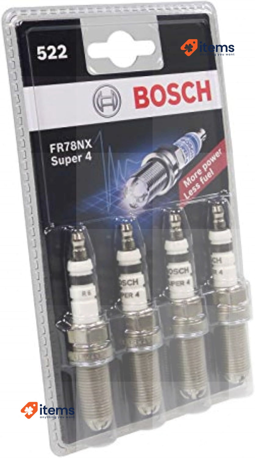 Bosch FR78NX (N62) - Spark Plugs Super 4 - Set of 4