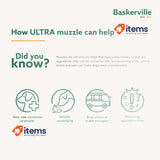 Safe BASKERVILLE ULTRA MUZZLE, Size 5, Breathable, Medium & Large Dogs Patented