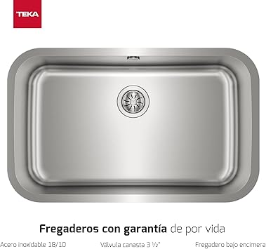 Teka Franke 10125121 BE 740/430 CN Kitchen Sink with a Single Bowl Grey