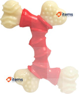 Nylabone Extreme Tough Dog Chew Toy Cleans Teeth Bacon Flavour Dogs M 16 kg Bend