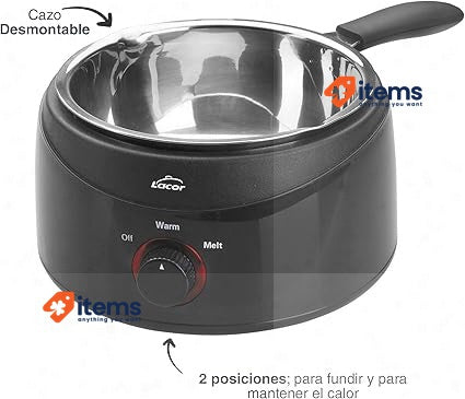 LACOR Chocolate Double Boiler 50W Black Capacoty 1 Liter 1l <p>Easily prepare