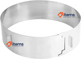 Zenker Cake Ring Patisserie with 2 handles Ø15-30x7,5 cm in silver